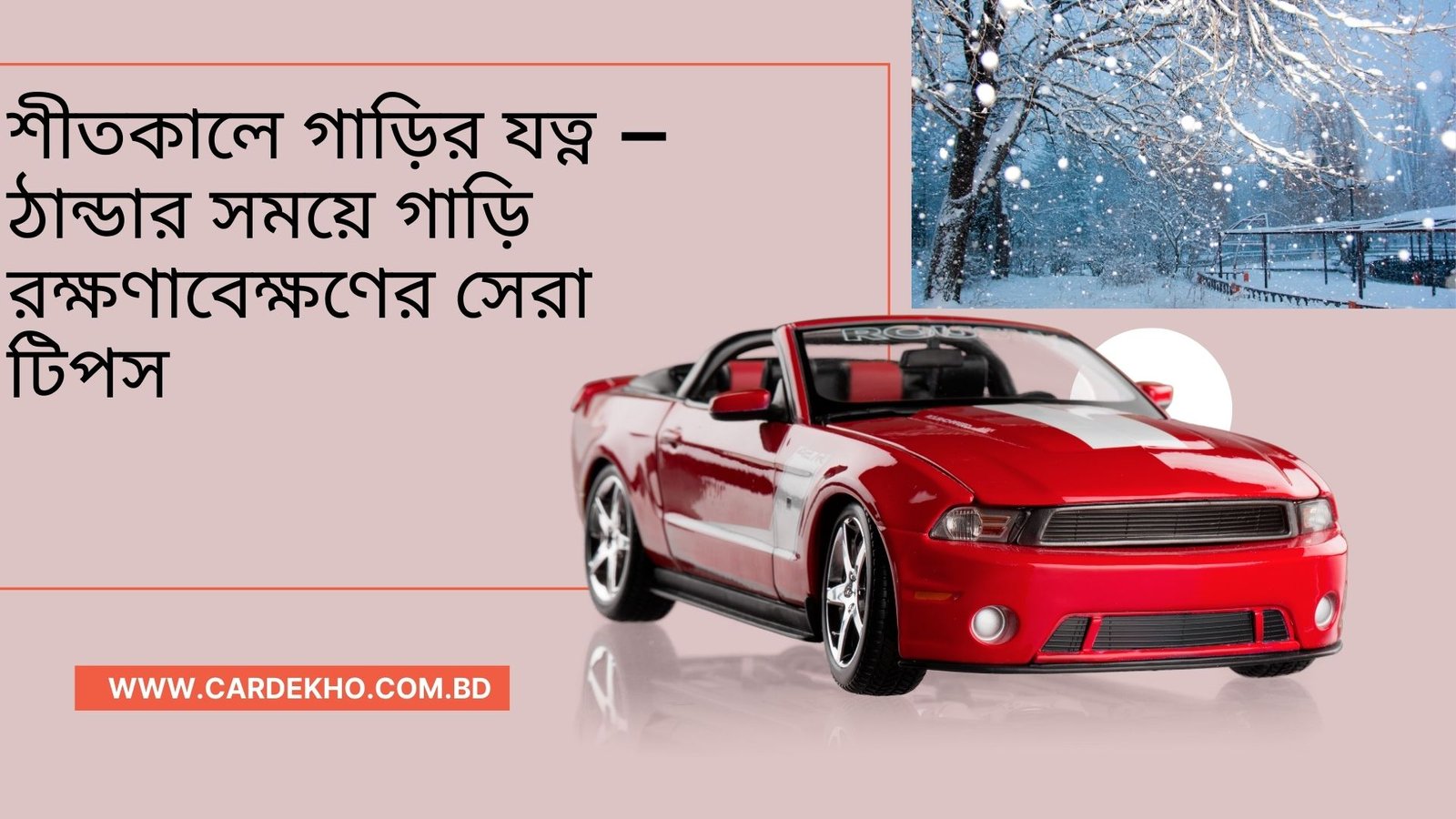 শীতকালে গাড়ির যত্ন